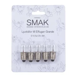 Elflugan Grande extralampor, 5-pack