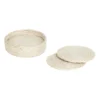 Elin glasunderlägg Ø10,5 cm 6-pack, Vit