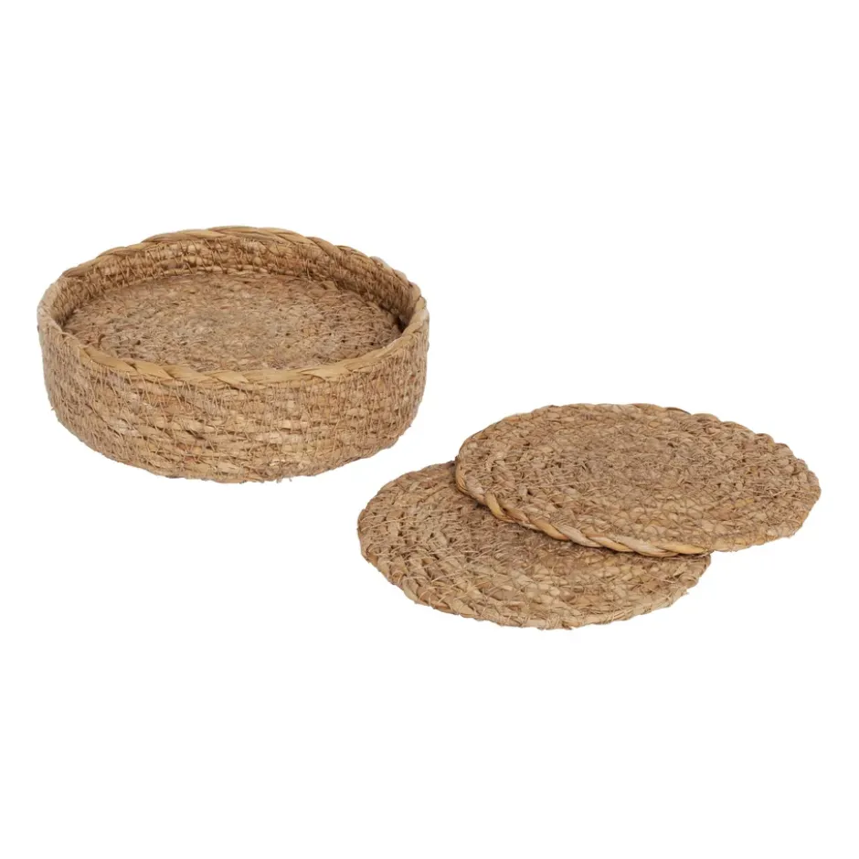 Ella glasunderlägg Ø10,5 cm 6-pack, Natural