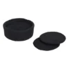 Ella glasunderlägg Ø10,5 cm 6-pack, Pure black