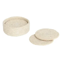 Ella glasunderlägg Ø10,5 cm 6-pack, Pure white