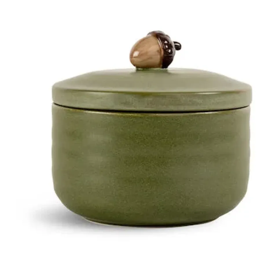 Ellen ekollonburk med lock Ø13,5 cm, Grön