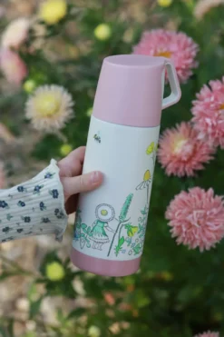 Elsa Beskow Blomsterfesten termos 35 cl, Vit