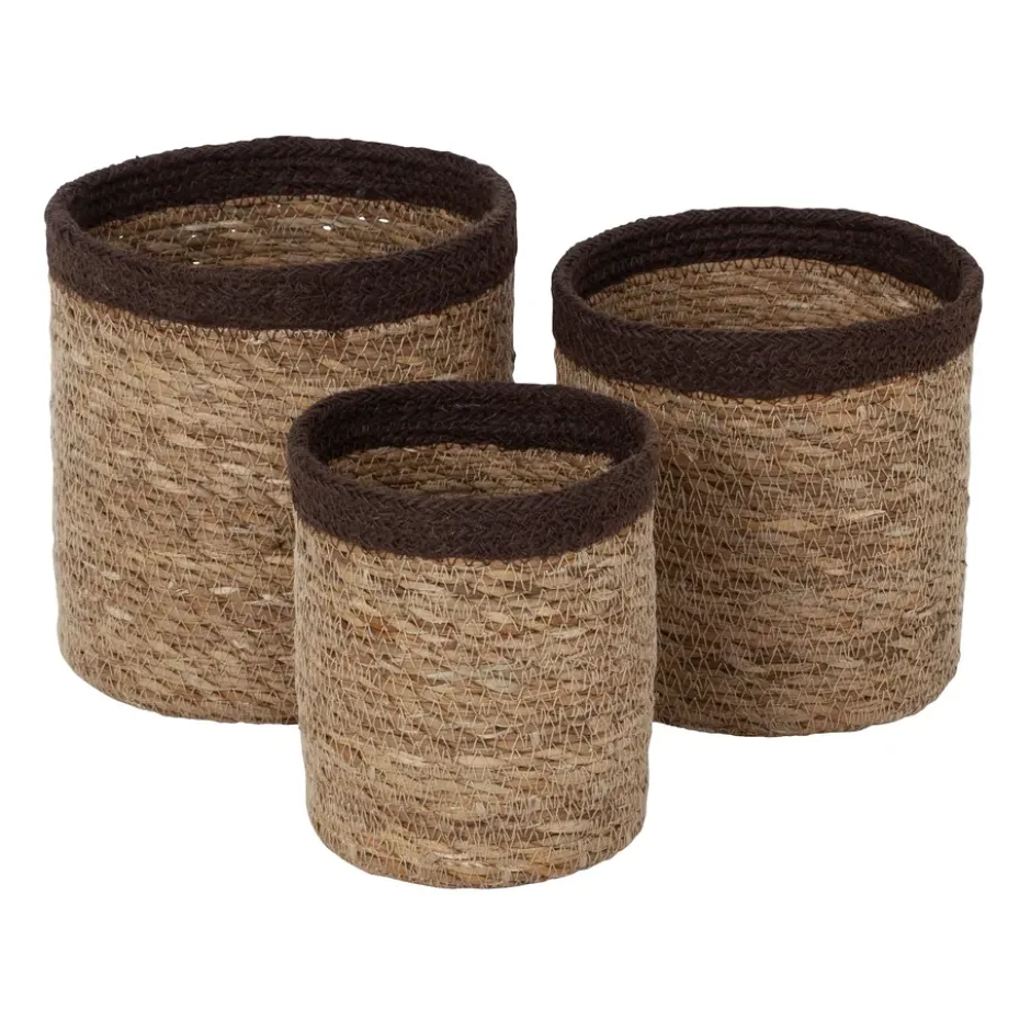 Emil förvaringskorg 3-pack small, Natur-brun
