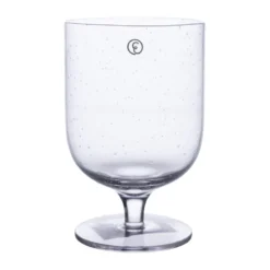 Ernst dricksglas på fot bubbligt glas 30 cl 2-pack, Klar