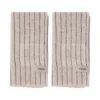 Ernst servetter 2-pack randig 40x40 cm, Svart-beige