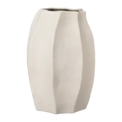 Ernst vas stengods Ø15x23 cm, Naturvit