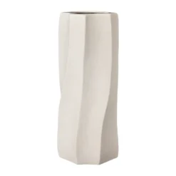Ernst vas stengods Ø13x31 cm, Naturvit