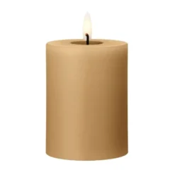 ester & erik blockljus LED, 27 Almond butter, 10 cm