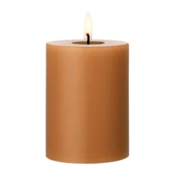ester & erik blockljus LED, 23 Raw Toffee, 10 cm