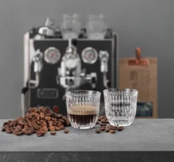 Ethno Barista Espresso glas 9 cl 2-pack, Clear