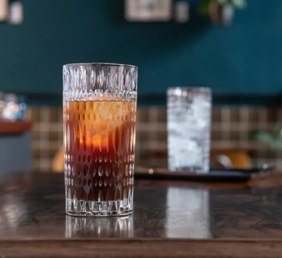 Ethno Barista Latte glas 43,4 cl 2-pack, Clear