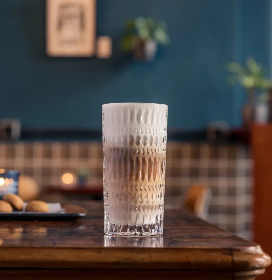 Ethno Barista Latte glas 43,4 cl 2-pack, Clear
