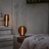 Eva Solo Radiant LED laddningsbar lampa rund, Smoked oak