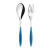 Feeling serveringsbestick, Mediterranean blue, 2 delar
