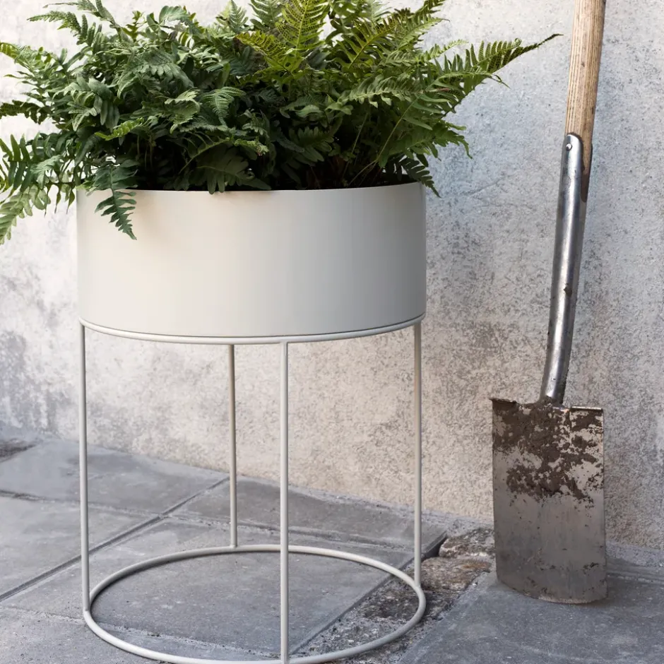 Ferm Living plant box rund, Cashmere