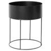 Ferm Living plant box rund, svart