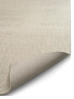 Fjellmyr matta med langett, Naturbeige, 200x200 cm