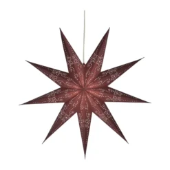 Folk adventsstjärna, Burgundy, Ø45 cm