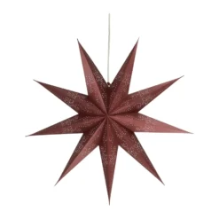 Folk adventsstjärna, Burgundy, Ø60 cm