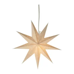 Folk adventsstjärna, Vit, Ø45 cm
