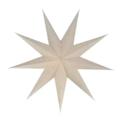 Folk adventsstjärna, Vit, Ø60 cm