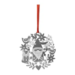 Fox & Santa julhänge, Silver