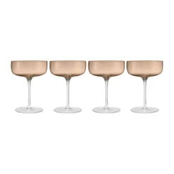 Fuumi champagneglas Coupe 28 cl 4-pack, Coffee-Klar