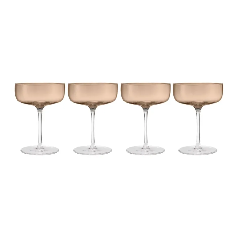 Fuumi champagneglas Coupe 28 cl 4-pack, Coffee-Klar