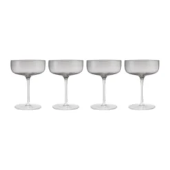 Fuumi champagneglas Coupe 28 cl 4-pack, Smoke-klar