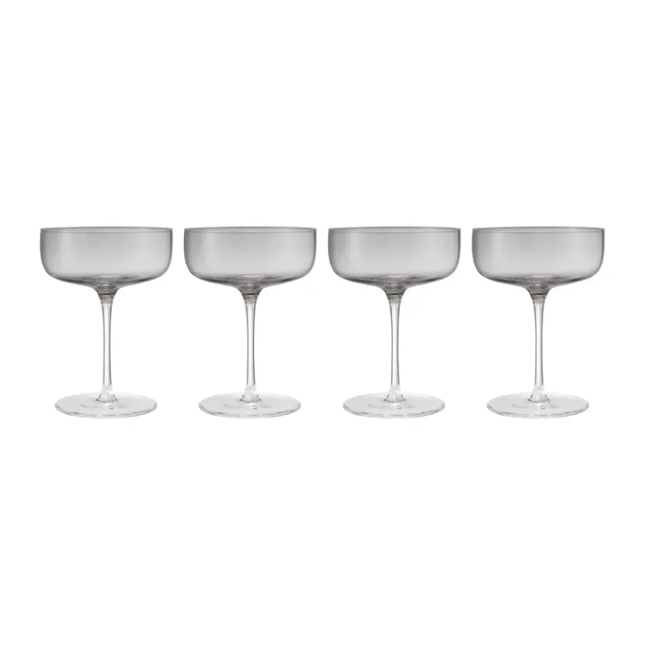Fuumi champagneglas Coupe 28 cl 4-pack, Smoke-klar