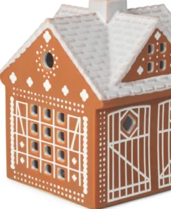 Gingerbread ljushus, Christmas barn 11,5 cm