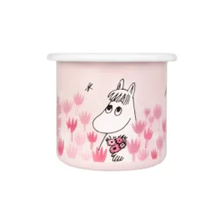 Girls emaljmugg 25 cl, Rosa