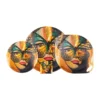 Golden Butterfly bricka Ø46 cm, Orange-black