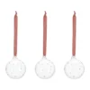 Grace julgranskula med rosett 3-pack, Röd