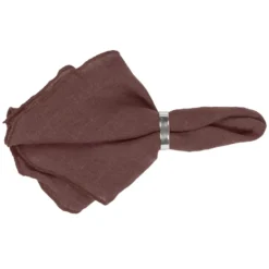Gracie linneservett, aubergine