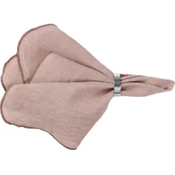 Gracie linneservett, rosa