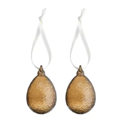 Gry ägg påskhänge 2-pack, Cognac