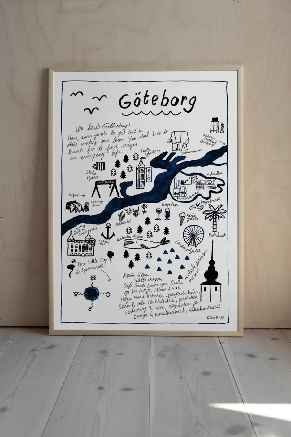 Göteborg poster, 50x70 cm