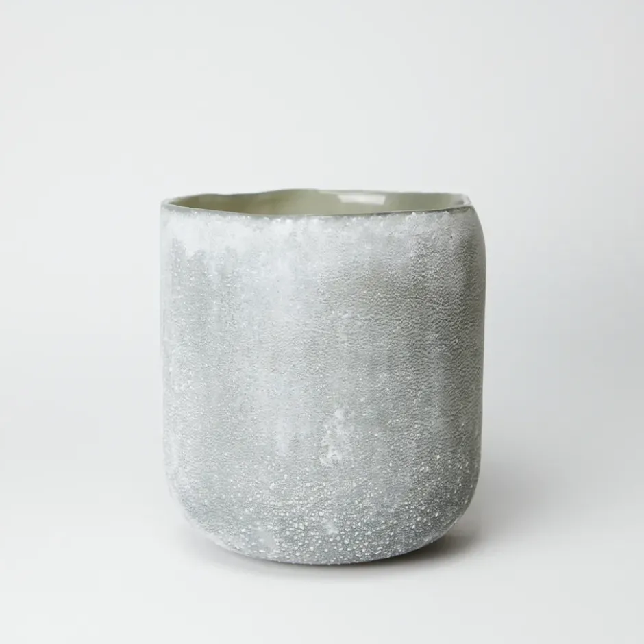 Halde ljuslykta Ø15 cm, Grå