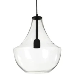 Hamilton taklampa 30 cm, Klar-svart