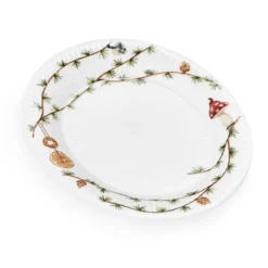 Hammershøi Christmas ovalt fat, 22,5x28,5 cm