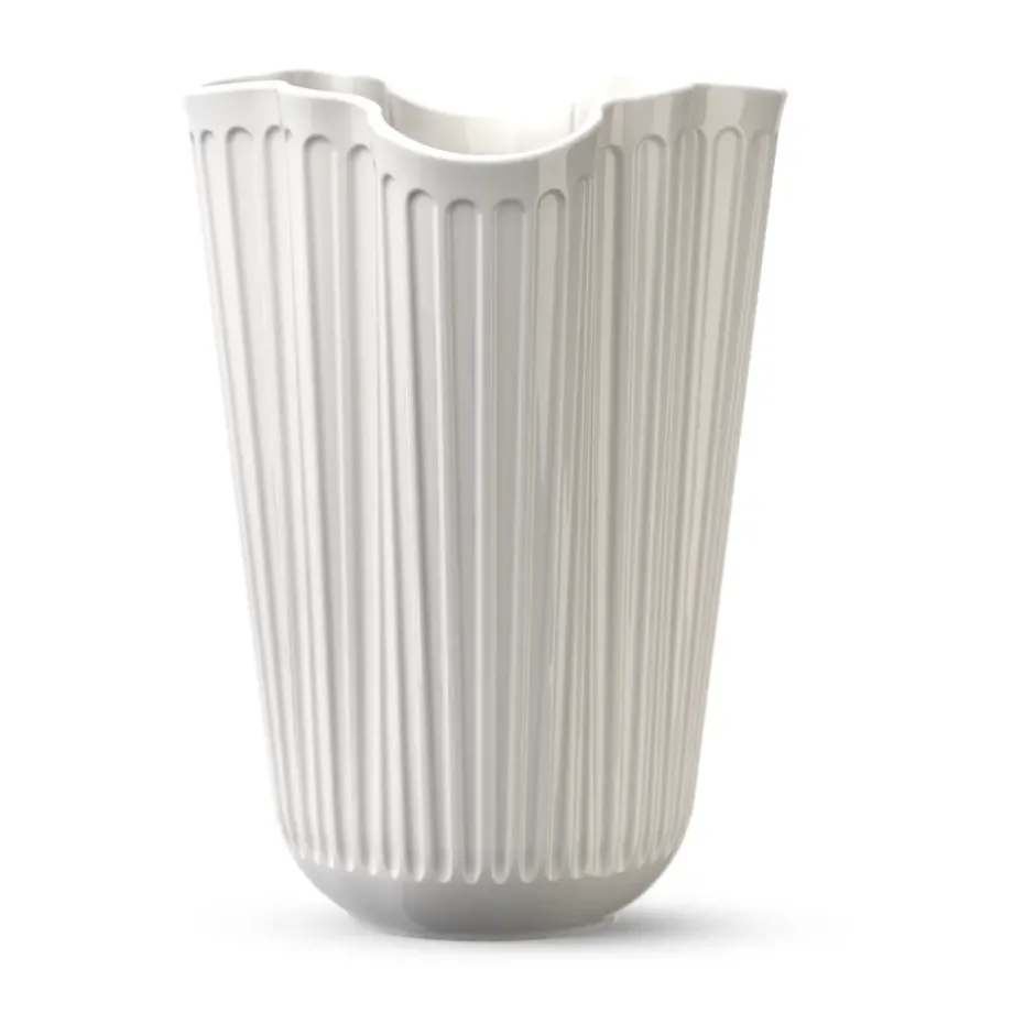 Hammershøi vas unfold, Vit, 20,5 cm
