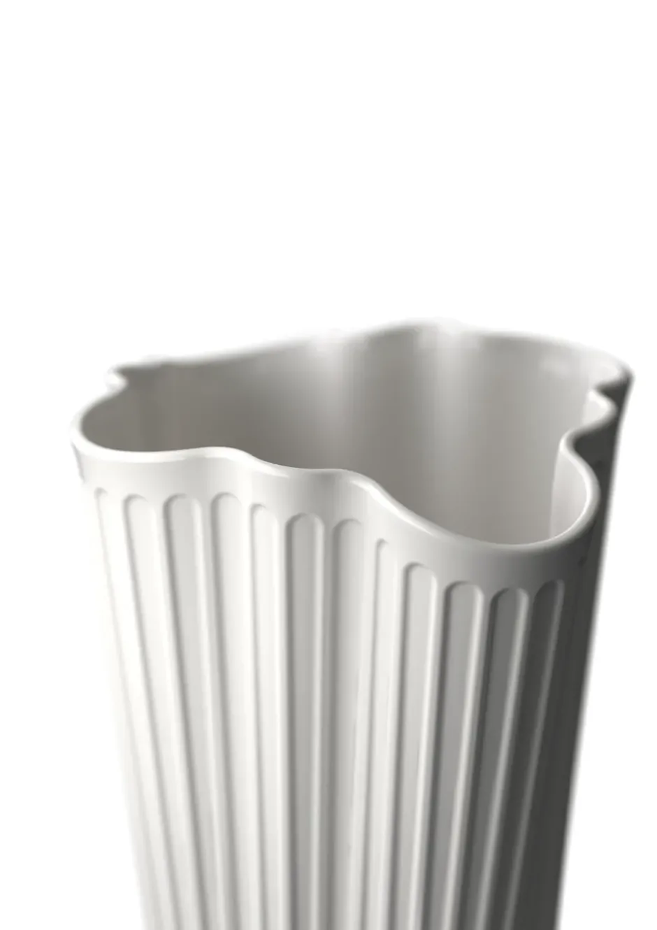 Hammershøi vas unfold, Vit, 20,5 cm