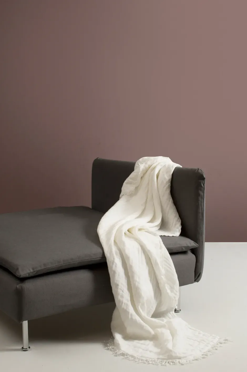 Hannelin pläd 130x170 cm, White-white
