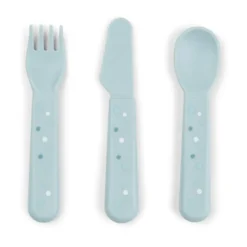 Happy Dots foodie bestickset 3 delar, Blue