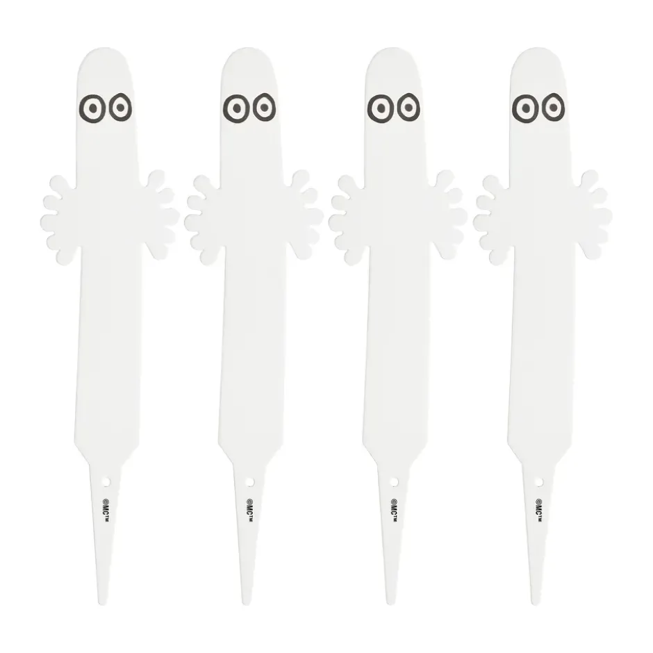 Hattifnattarna plantetikett 4-pack, Vit