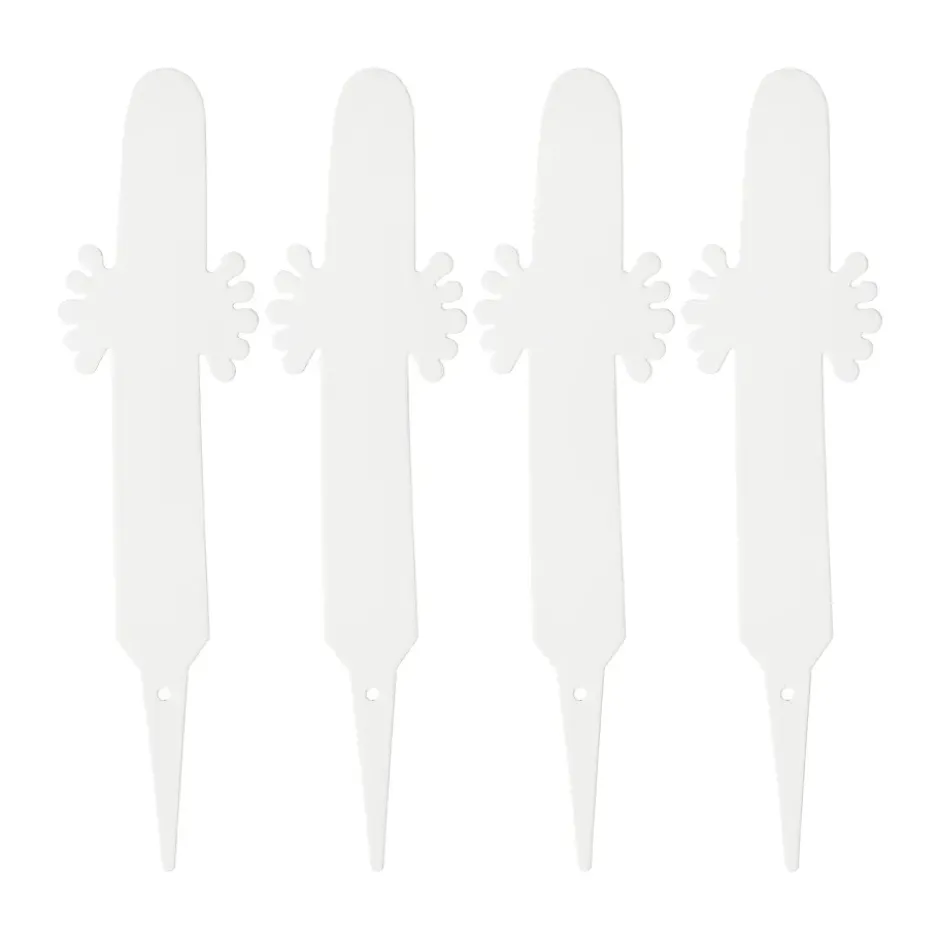 Hattifnattarna plantetikett 4-pack, Vit