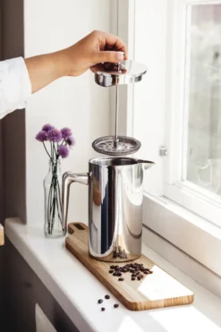 Heirol kaffepress rostfritt stål, 1 L, 8 koppar
