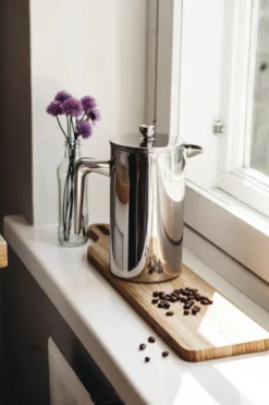 Heirol kaffepress rostfritt stål, 1 L, 8 koppar